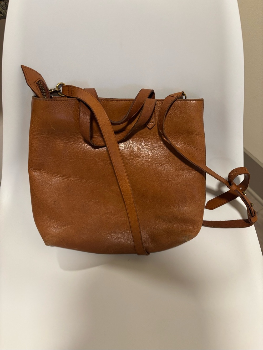 Madewell Tan Leather Crossbody Bag Transport Bag tote